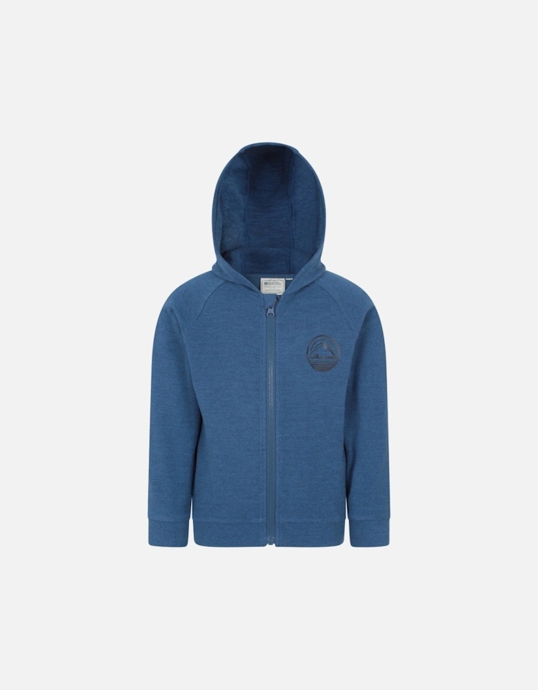 Childrens/Kids Strath Melange Full Zip Hoodie