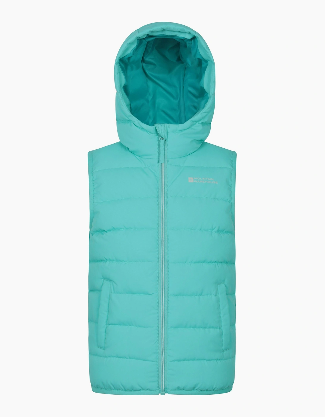 Mountain Warehouse Mountain Warehouse Childrens/Kids Rocko Water Resistant Hooded Sleeveless Body Warmer - Blue