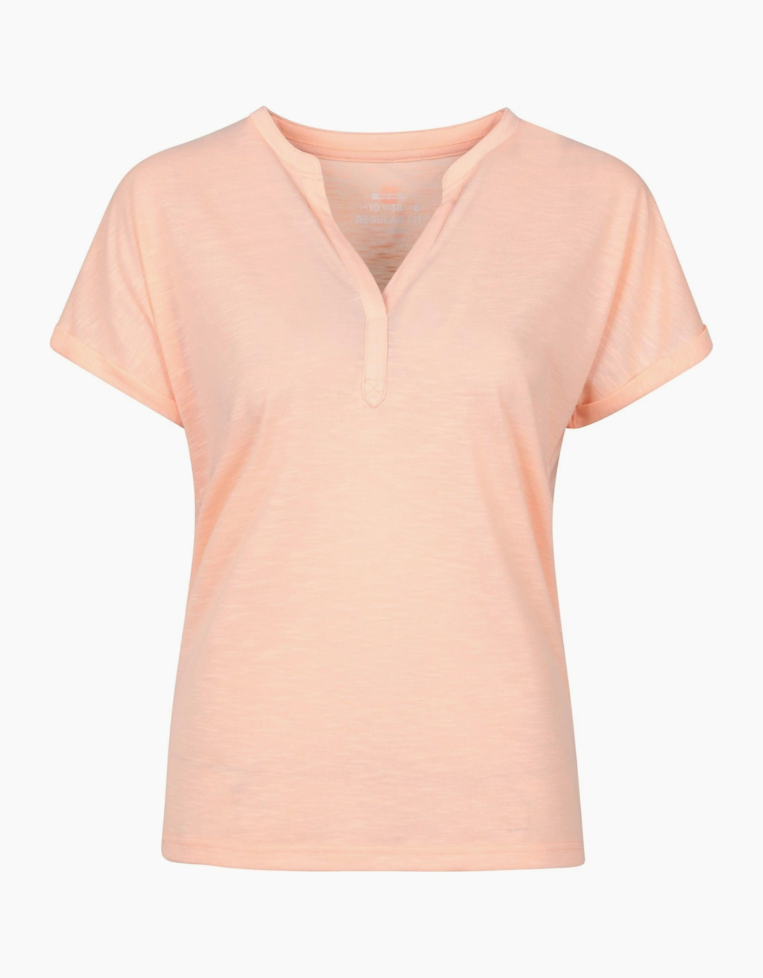 Mountain Warehouse Women's Pink / Skye Slub Quick Dry T-Shirt - Size: 16