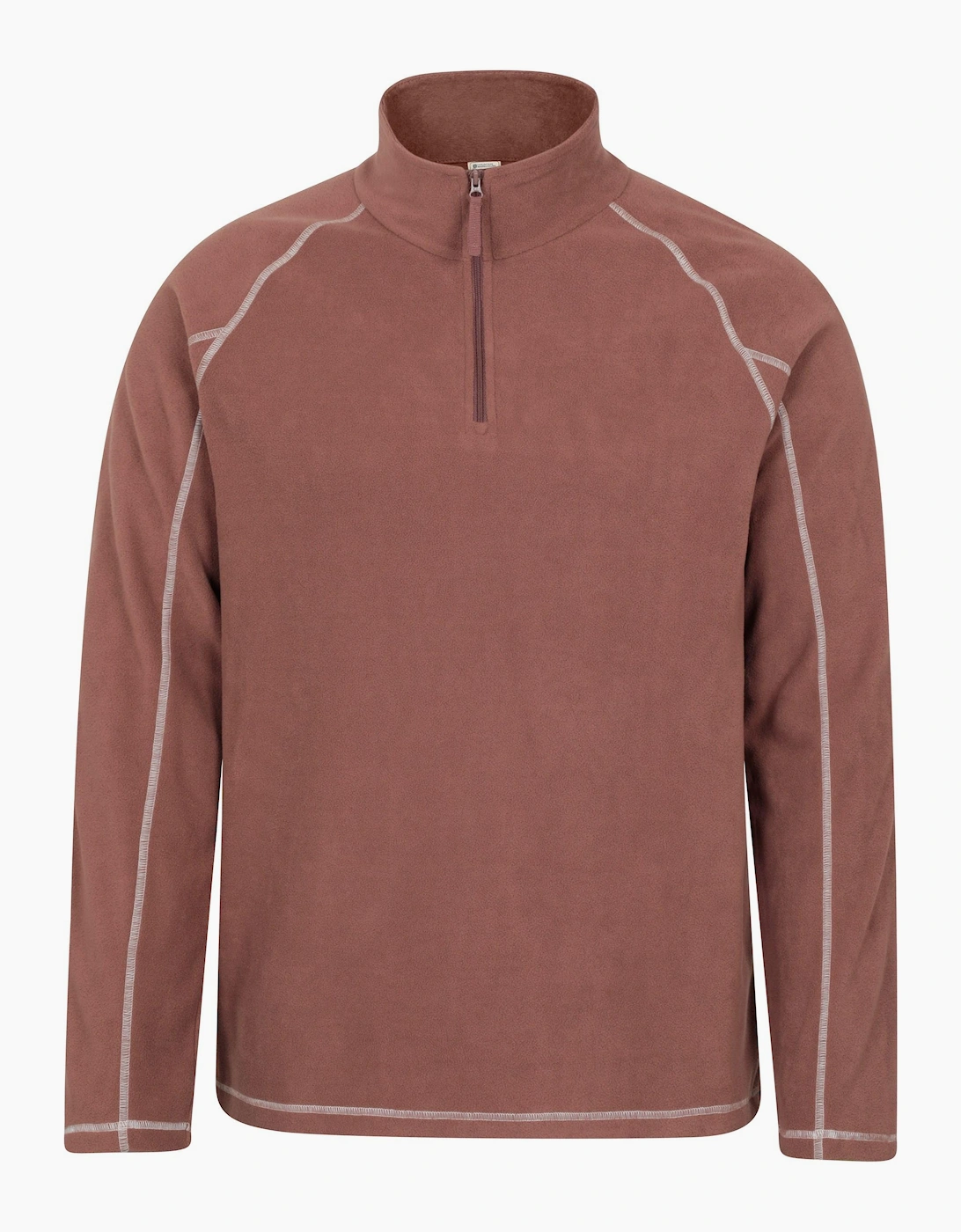 Mountain Warehouse Men's Brown Ashbourne Ii Half Zip Fleece Top - Size: 3XL