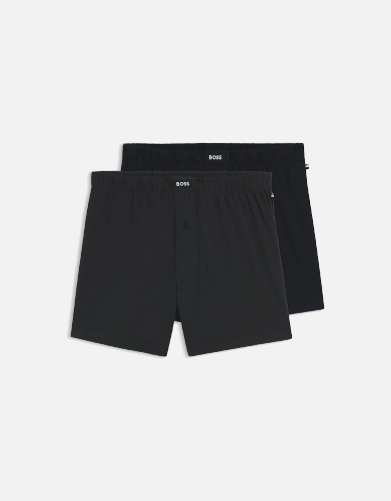 2 Pack of Boxer Shorts in Stretch Cotton