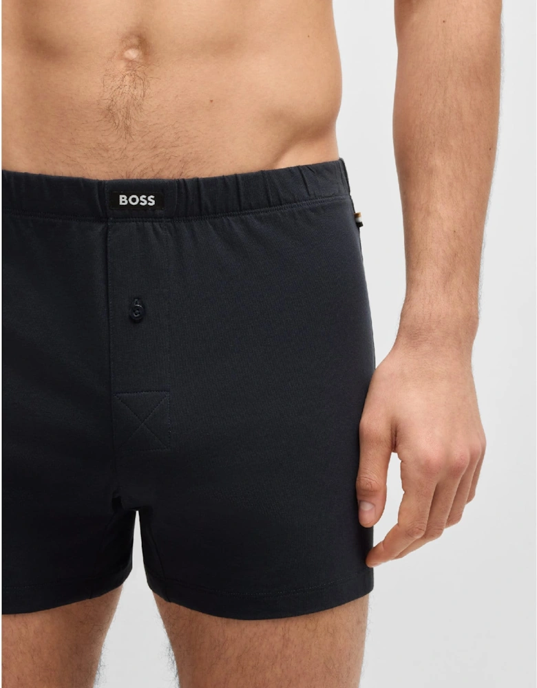 2 Pack of Boxer Shorts in Stretch Cotton