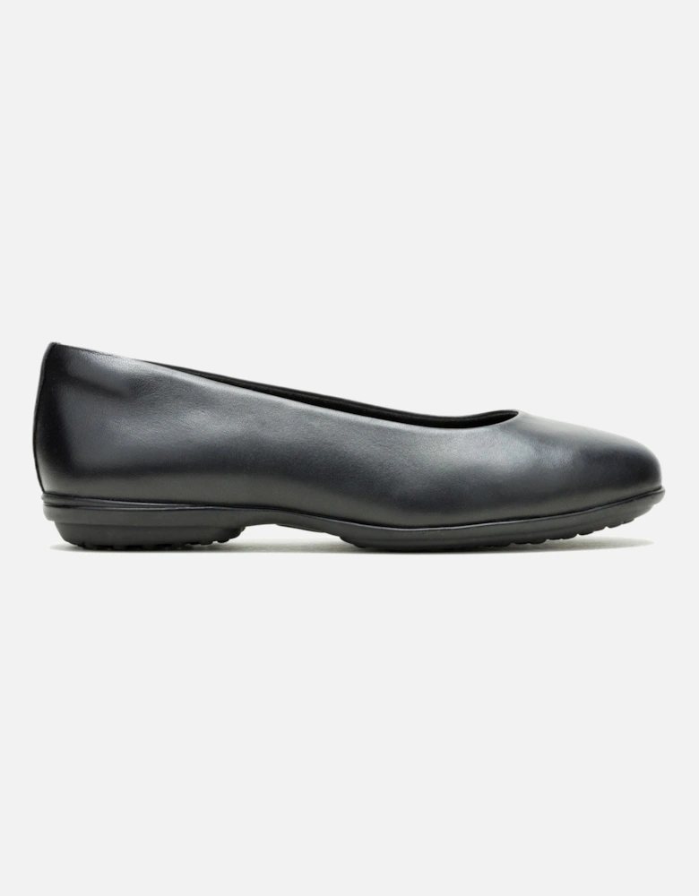 Alice Flat Leather Women's Black Standard Flats