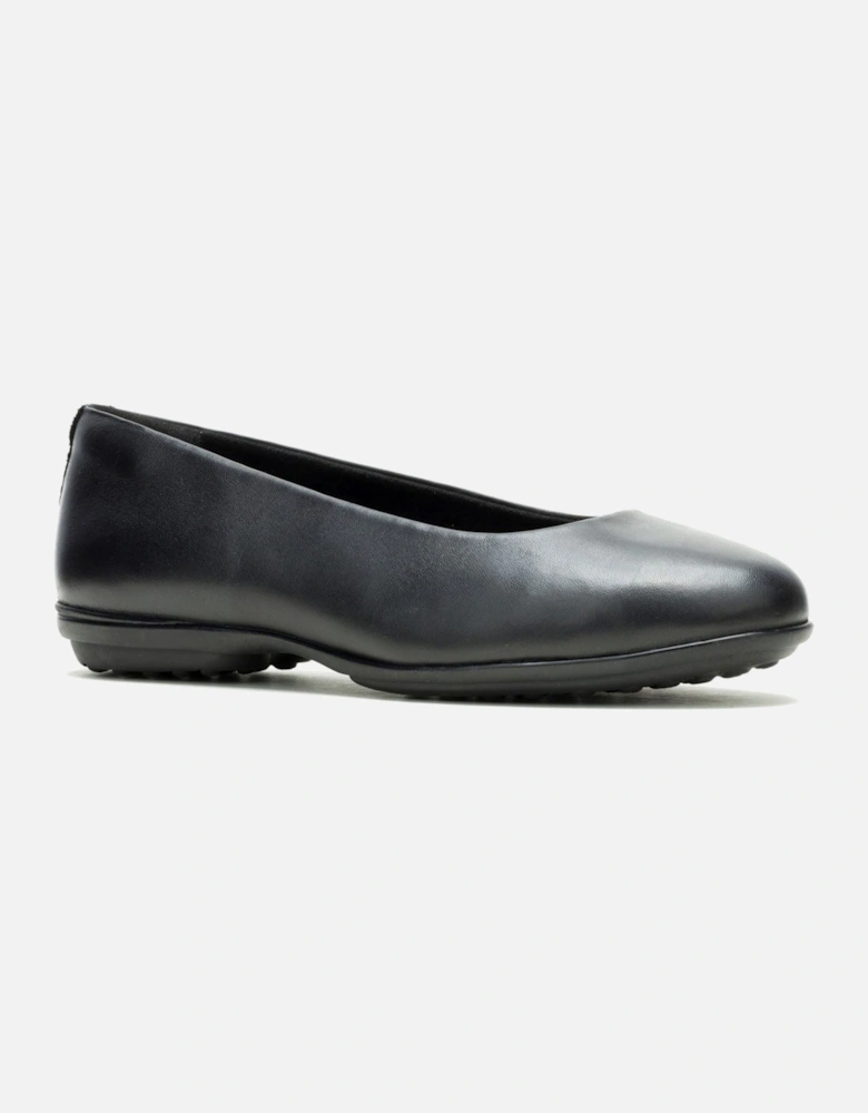 Alice Flat Leather Women's Black Standard Flats