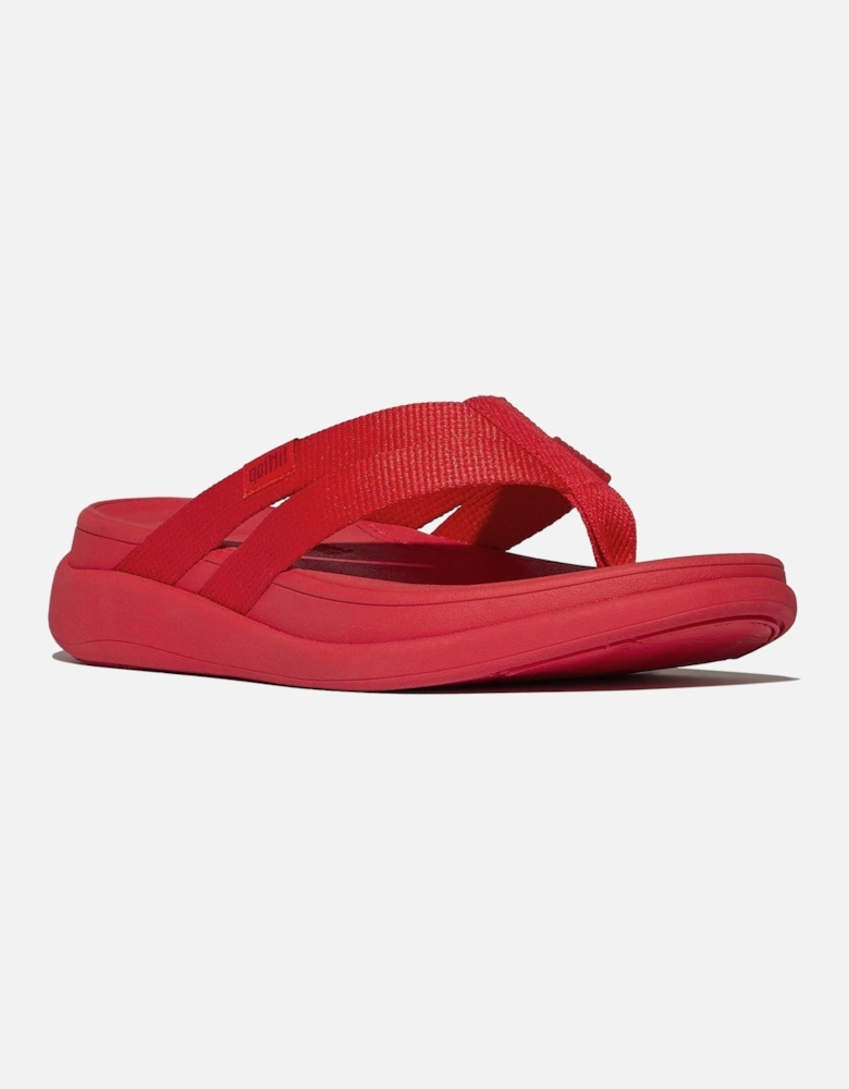 F-Mode Go Polyester Women's Red Flip Flops
