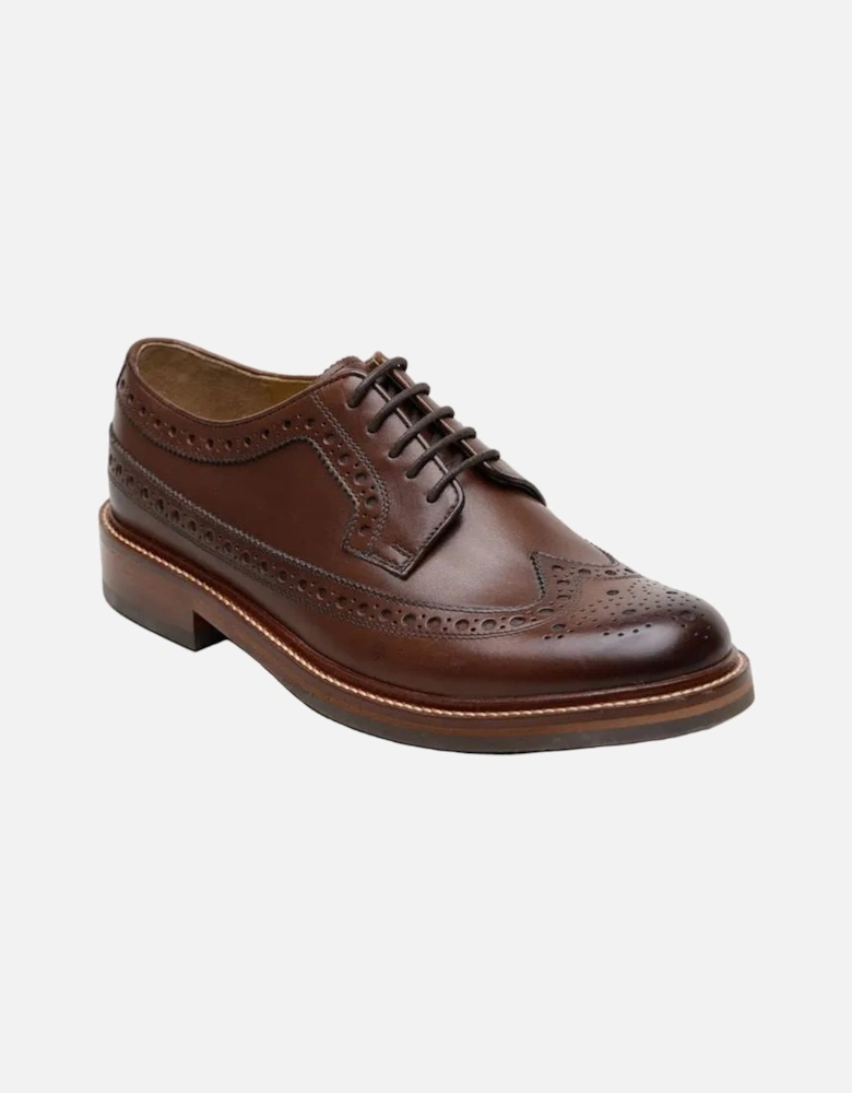 Longwing Brogue Country Leather Men's Choco Shoes