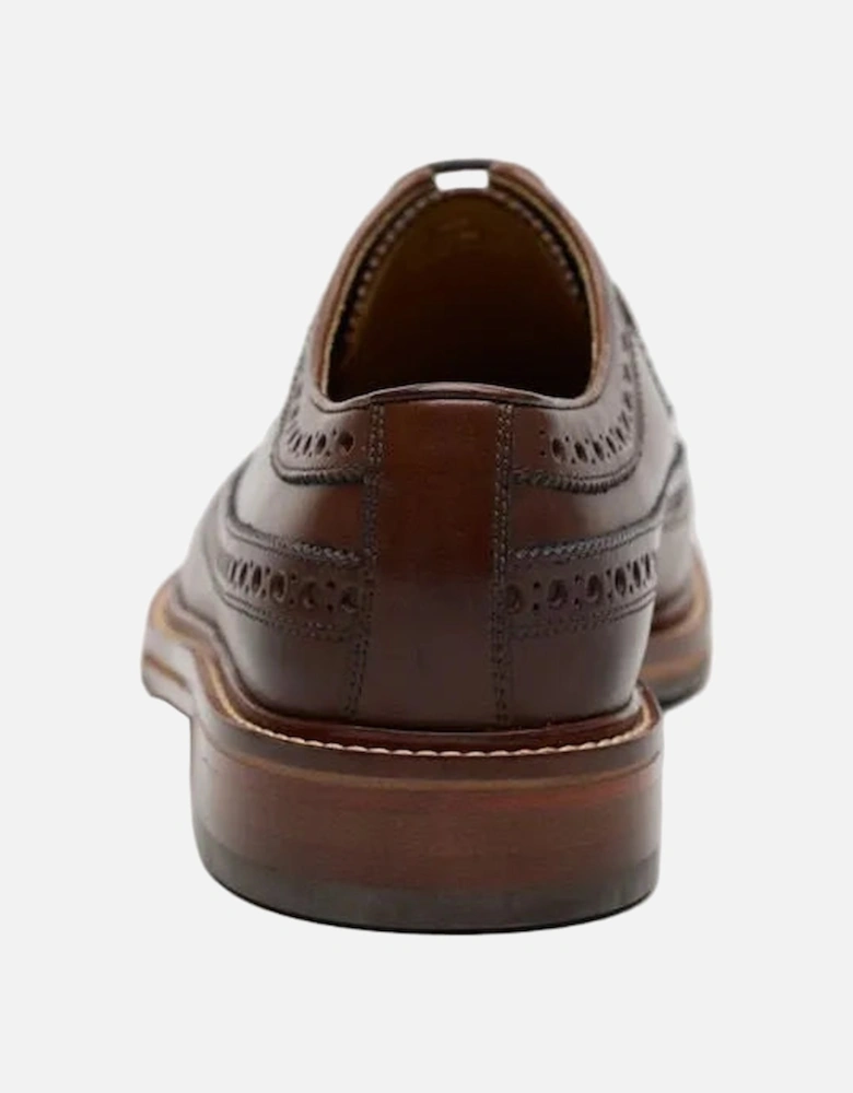 Longwing Brogue Country Leather Men's Choco Shoes