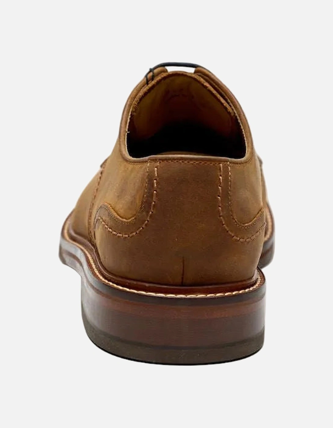 Plain Derby Country Oiled Leather Men's Tan Shoes