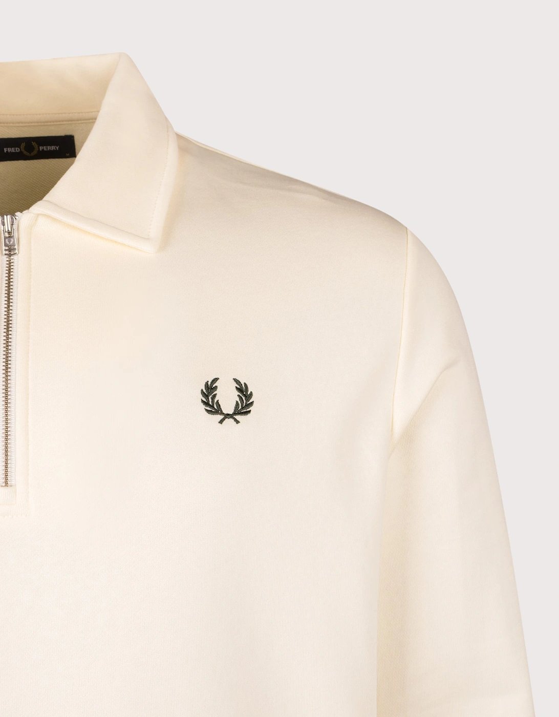 Quarter Zip Collared Sweatshirt