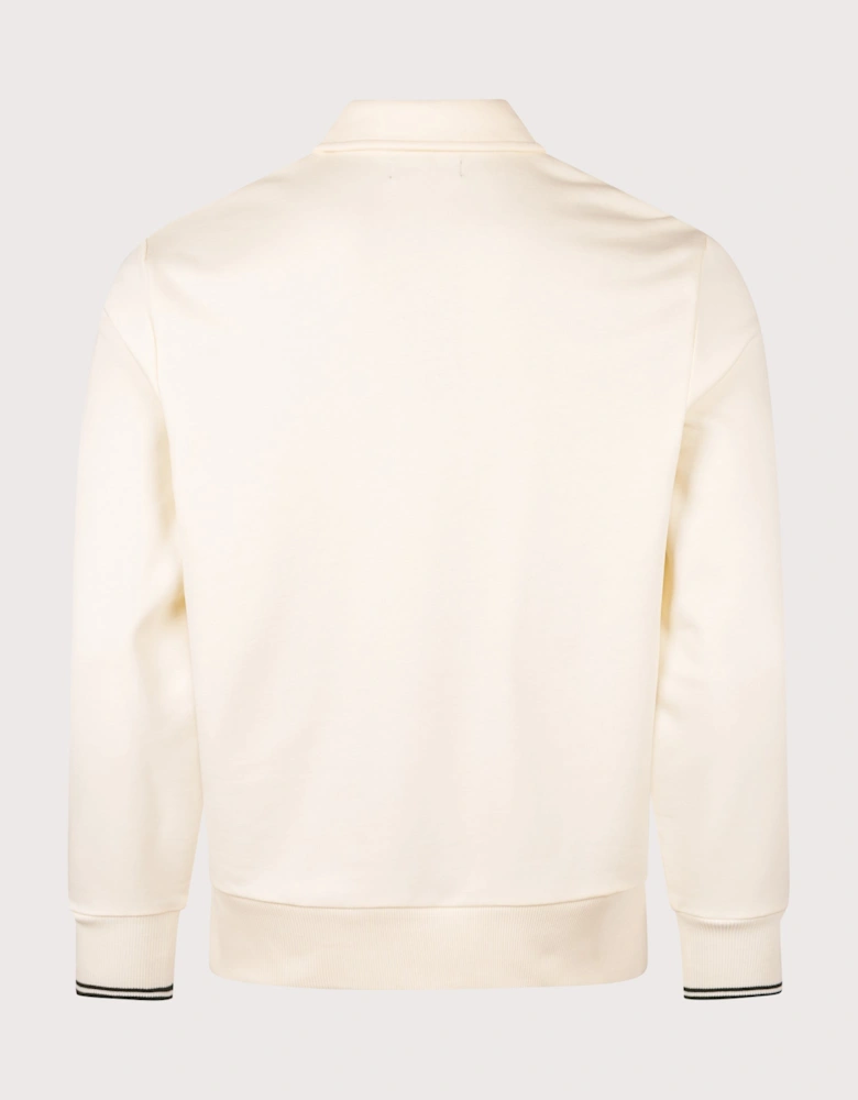 Quarter Zip Collared Sweatshirt