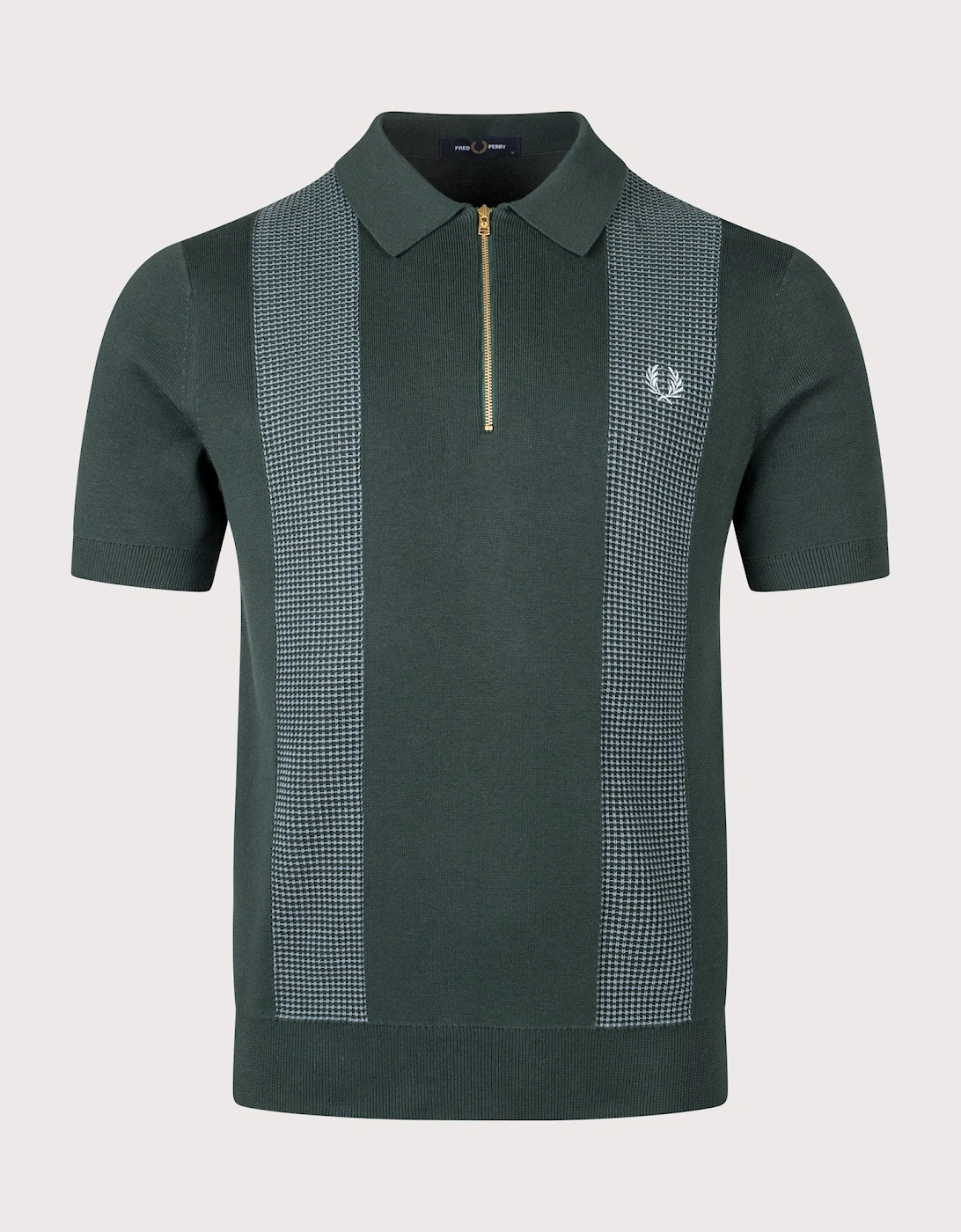 Panel Detail Knitted Polo Shirt, 4 of 3