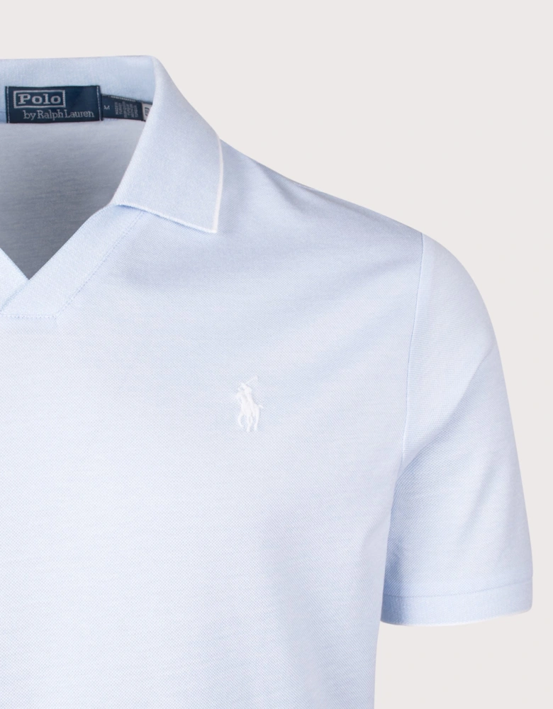 Jacquard Mesh Polo Shirt