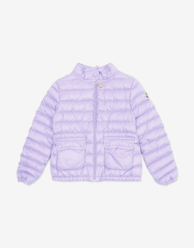 Enfant Girls Down Padded Lans Jacket in Purple