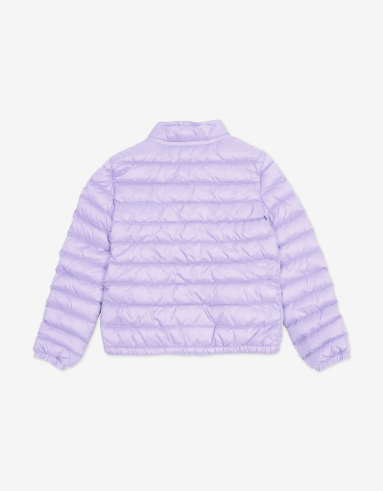 Enfant Girls Down Padded Lans Jacket in Purple