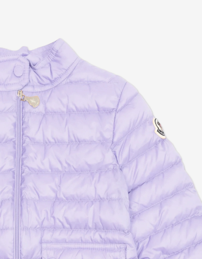 Enfant Girls Down Padded Lans Jacket in Purple