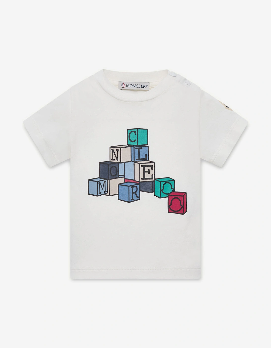 Enfant Baby Boys Building Blocks T-Shirt in Ivory, 5 of 4