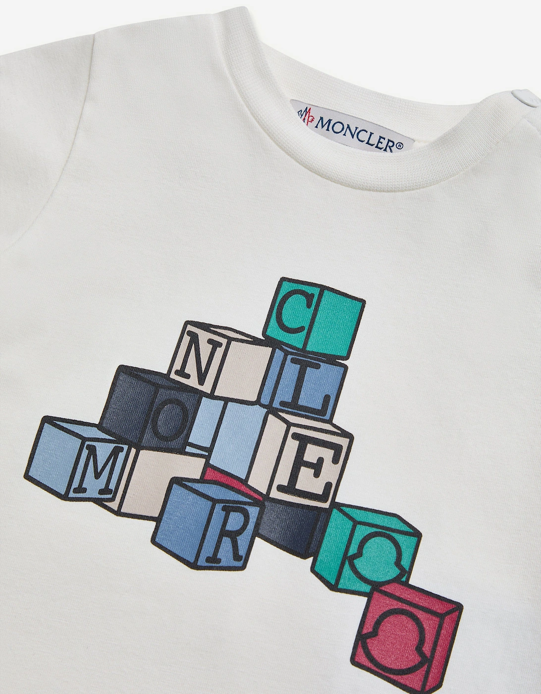 Enfant Baby Boys Building Blocks T-Shirt in Ivory