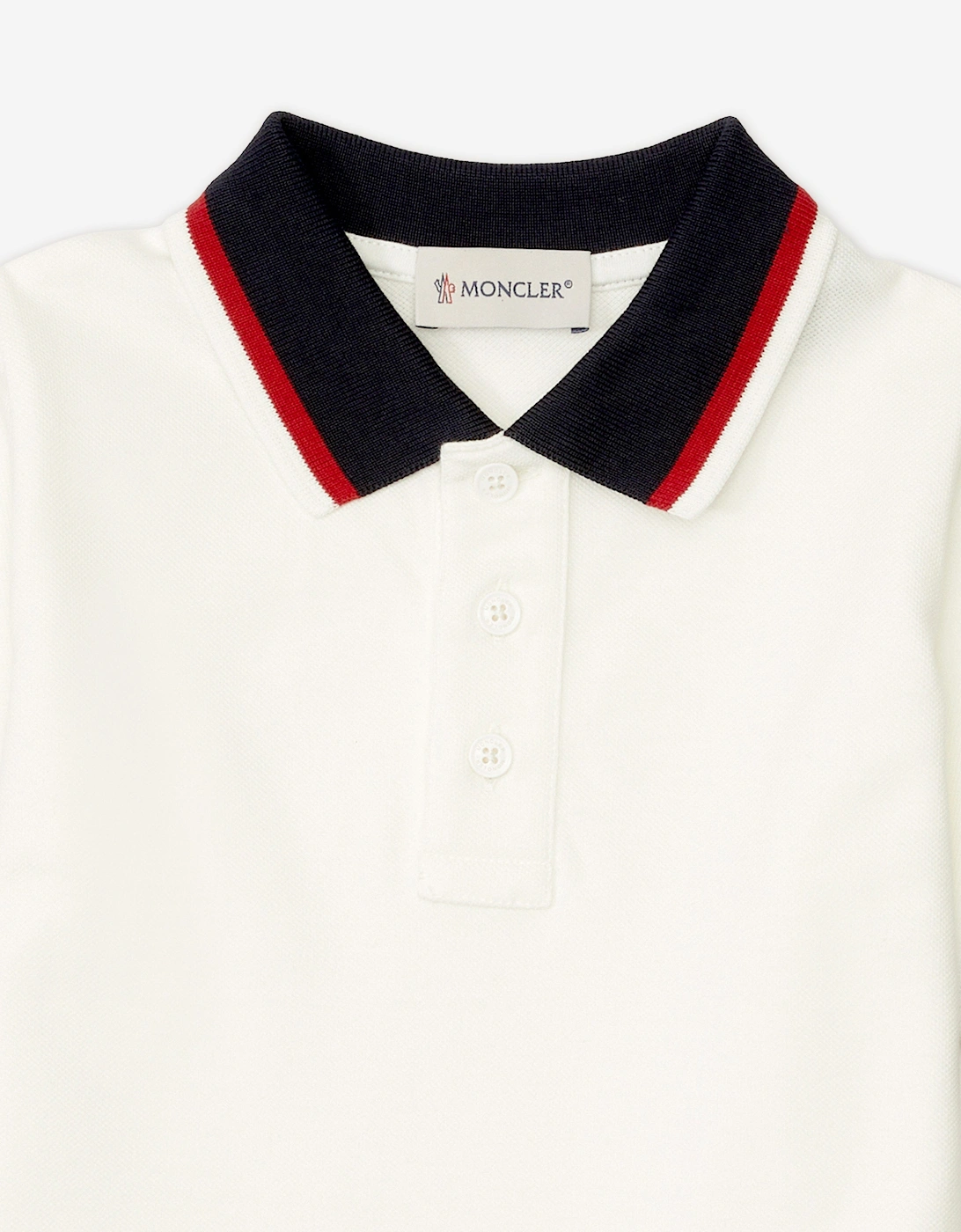 Enfant Boys Cotton Polo Shirt in Ivory