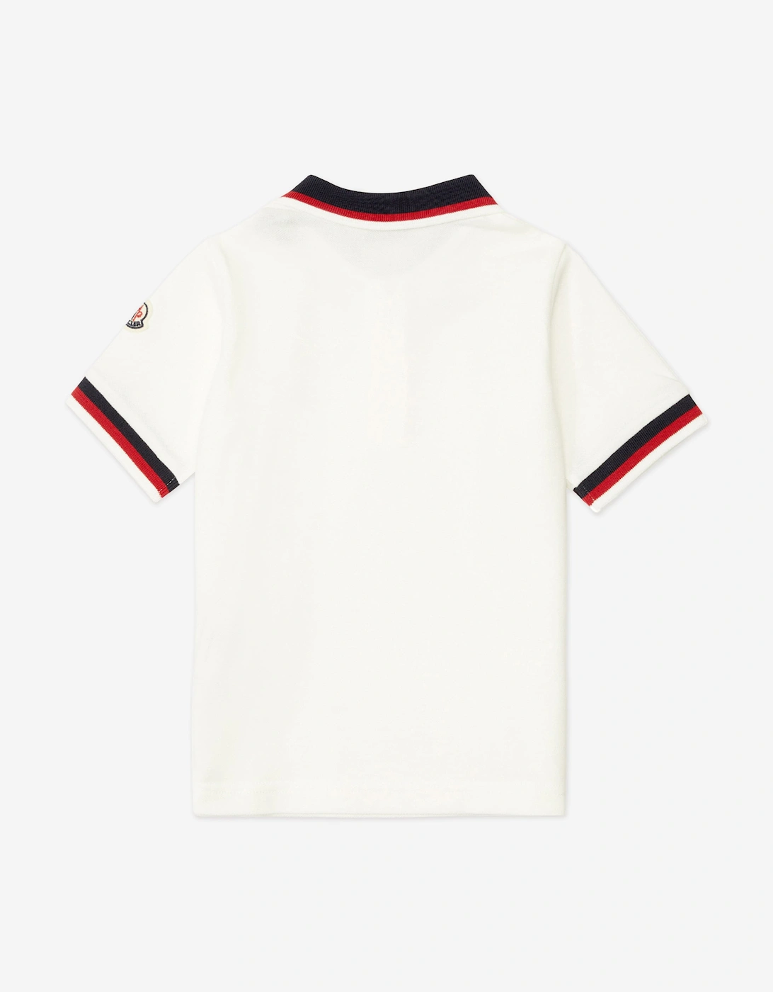 Enfant Boys Cotton Polo Shirt in Ivory