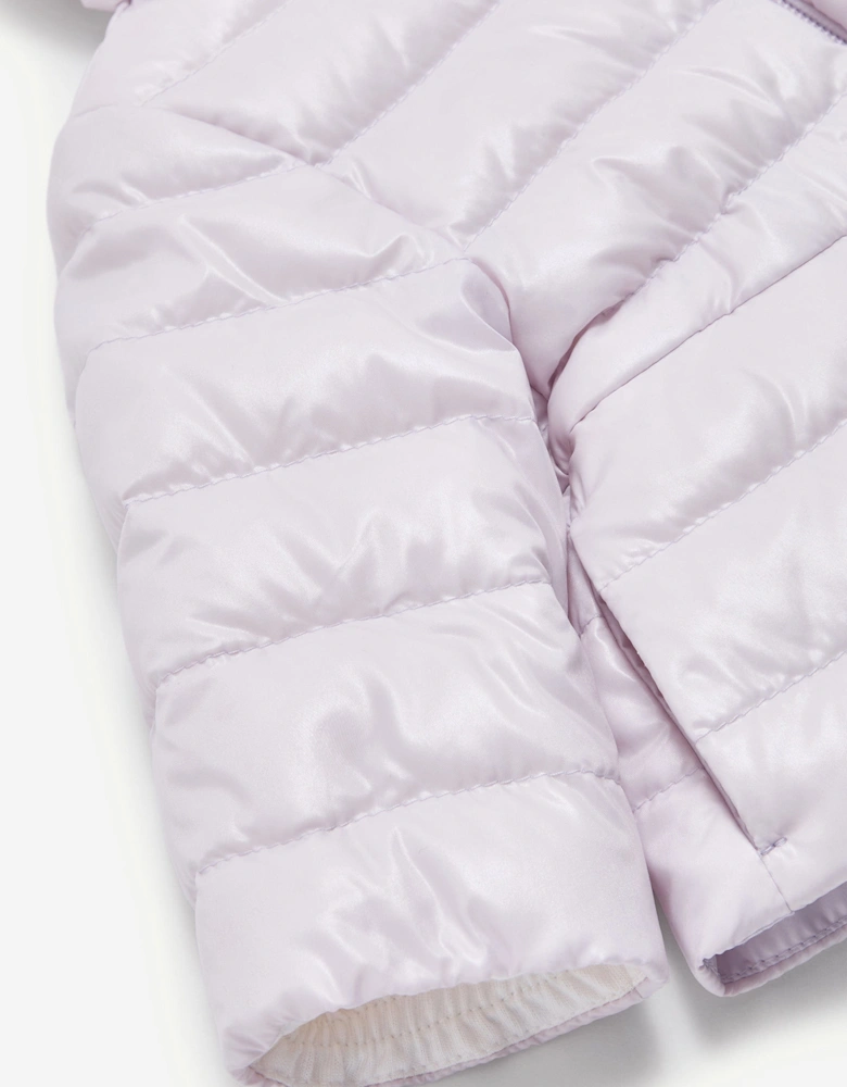 Enfant Baby Girls Down Padded Pinar Jacket in Purple