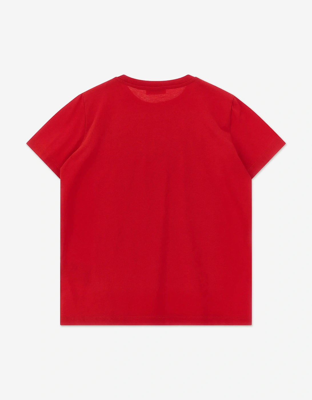 Enfant Boys Cotton Logo T-Shirt in Red