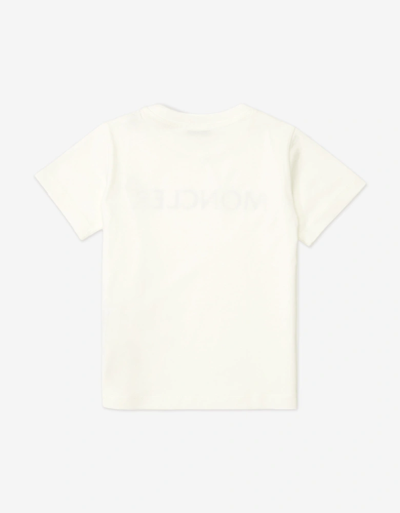 Enfant Boys Cotton Logo T-Shirt in Ivory