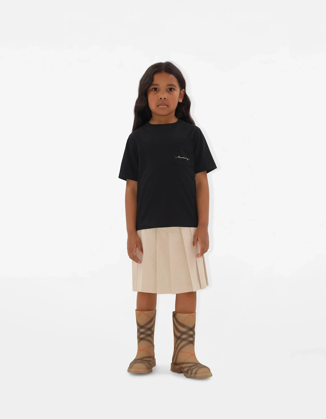Kids Cedar Logo T-Shirt in Black