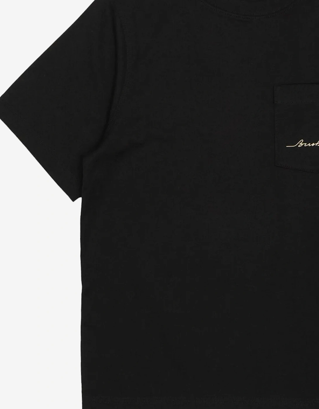 Kids Cedar Logo T-Shirt in Black