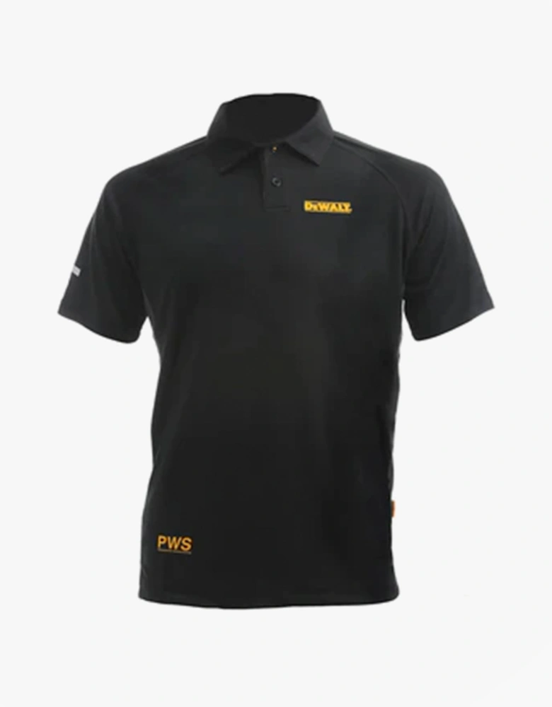 RUTLAND Mens Polo Shirt Black