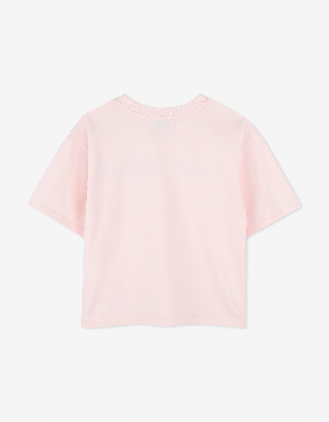 Girls Diamante Logo T-Shirt in Pink