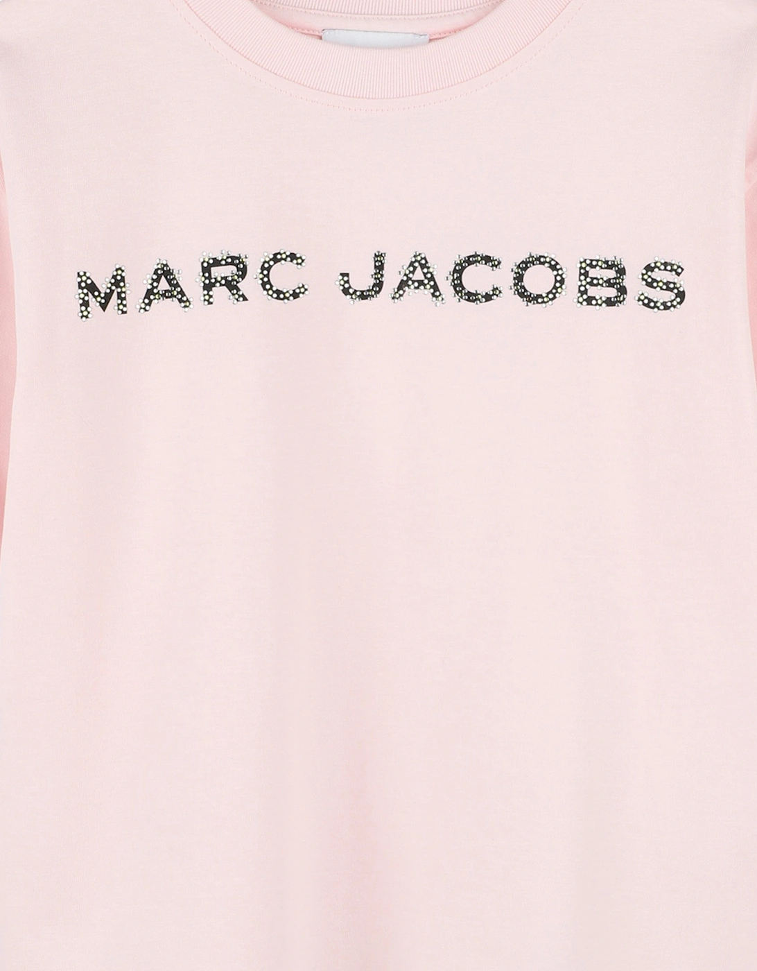 Girls Diamante Logo T-Shirt in Pink