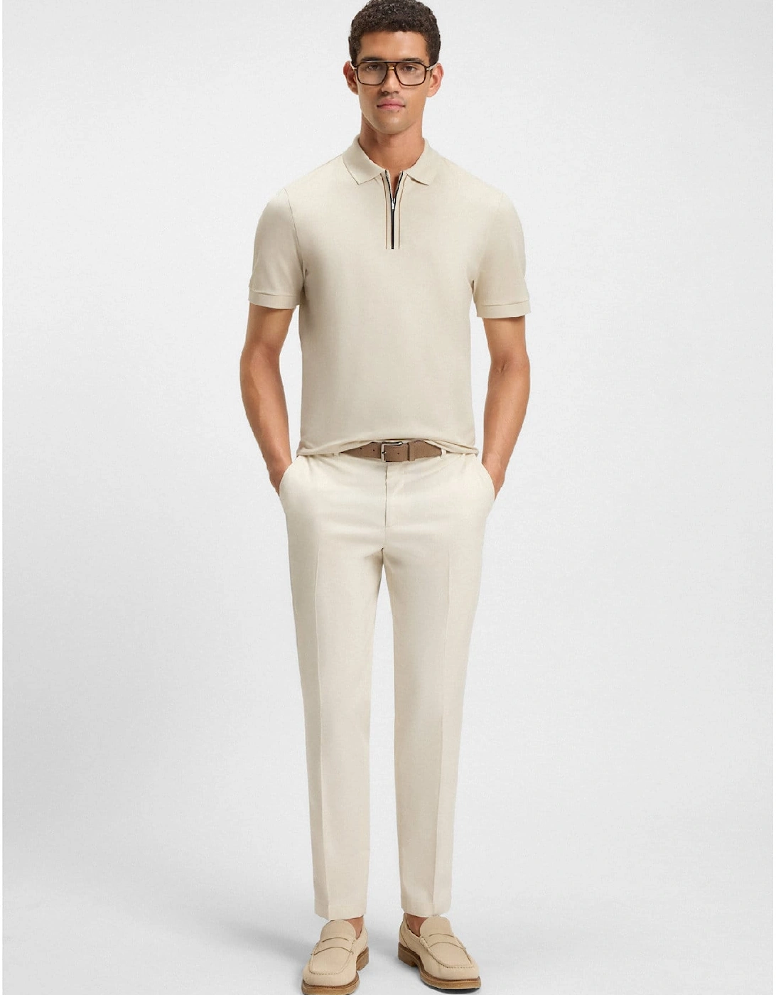 H-Paras 65 Zip-Placket Polo Shirt