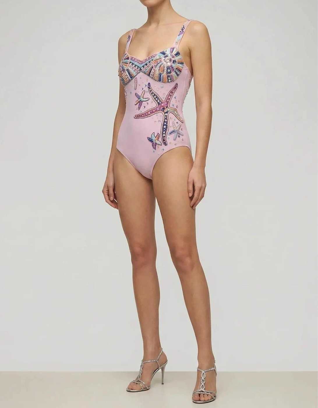 Selene Sea Shell Swimsuit in Pink