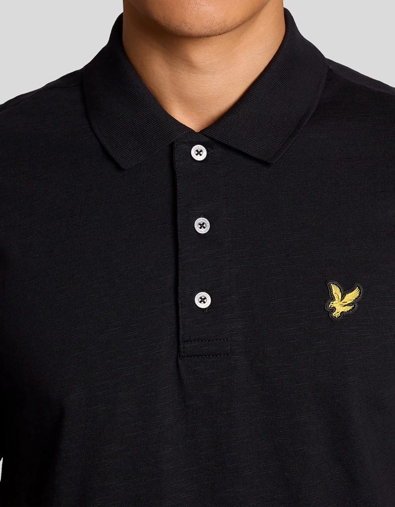 Fine Cotton Slub Polo Shirt