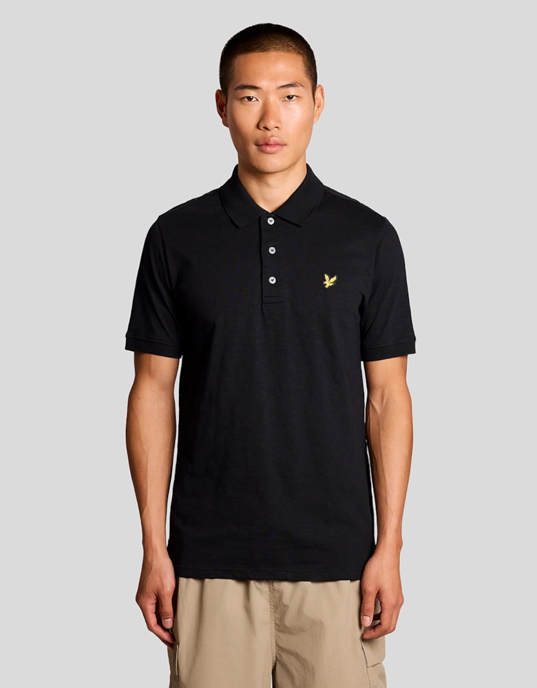 Fine Cotton Slub Polo Shirt