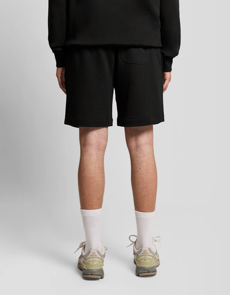 Graphic Badge Cotton Sweat Shorts