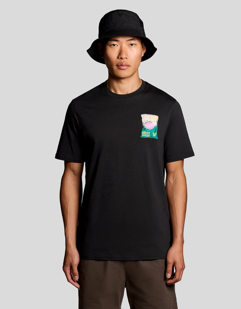 Embroidered Graphic Crew Neck T-Shirt