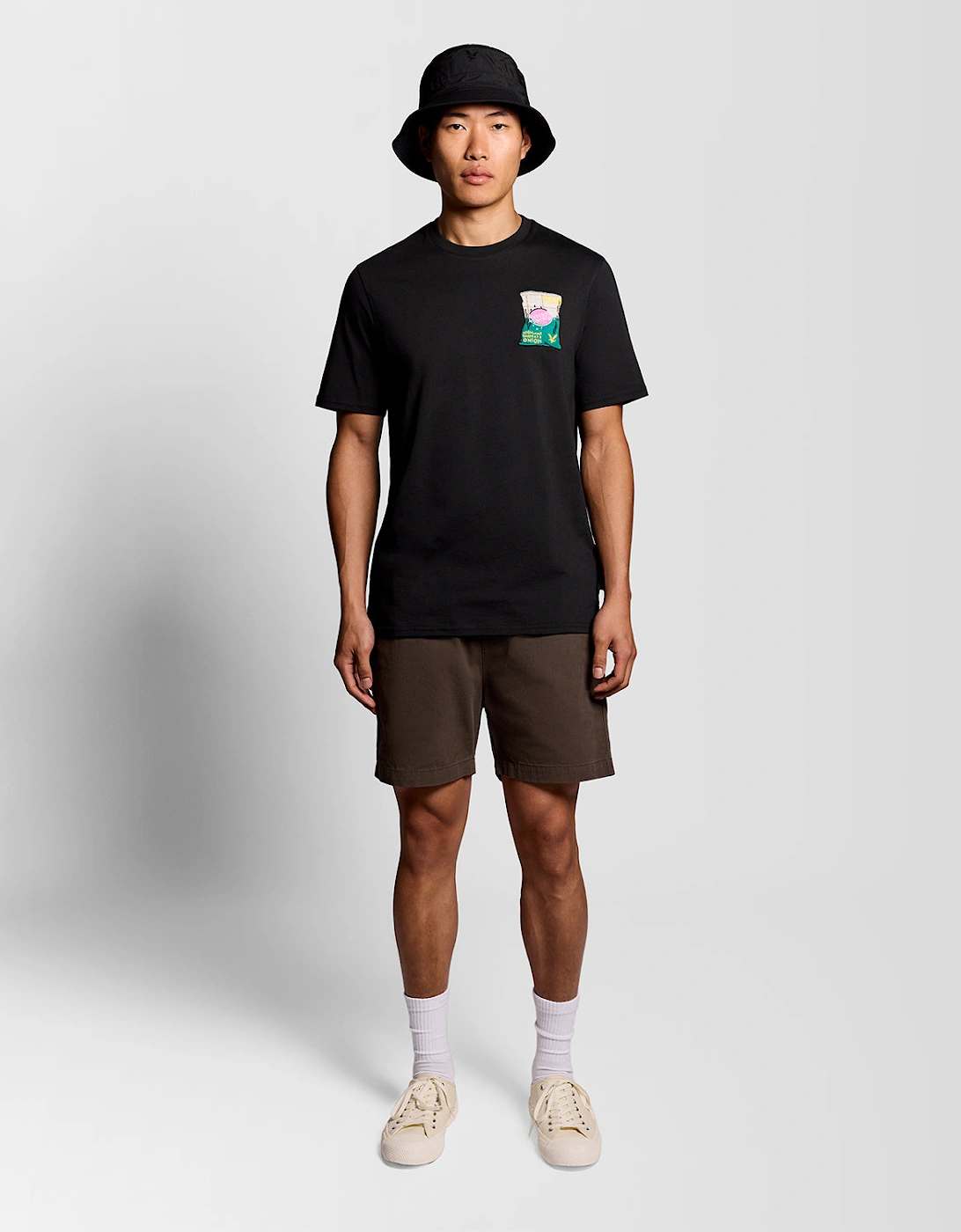 Embroidered Graphic Crew Neck T-Shirt