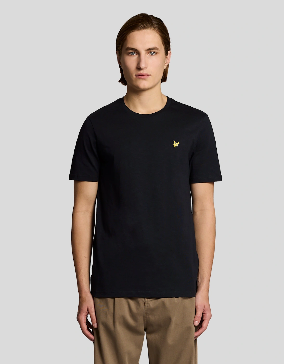 Lyle And Scott Men's Black Fine Cotton Slub T-Shirt - : 42 Xl