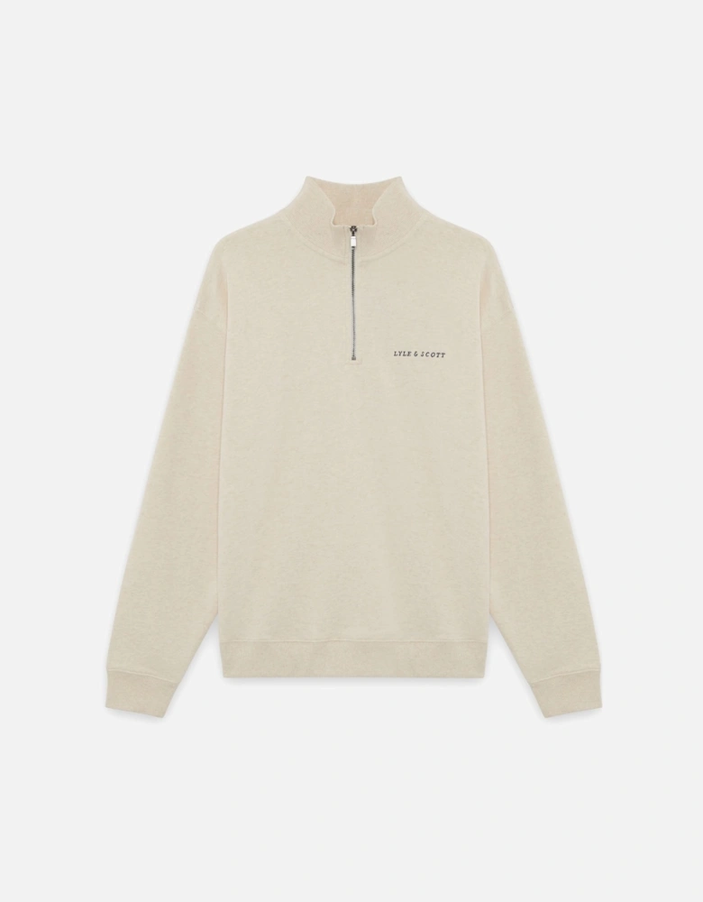 Heavyweight Script 1/4 Zip Sweatshirt