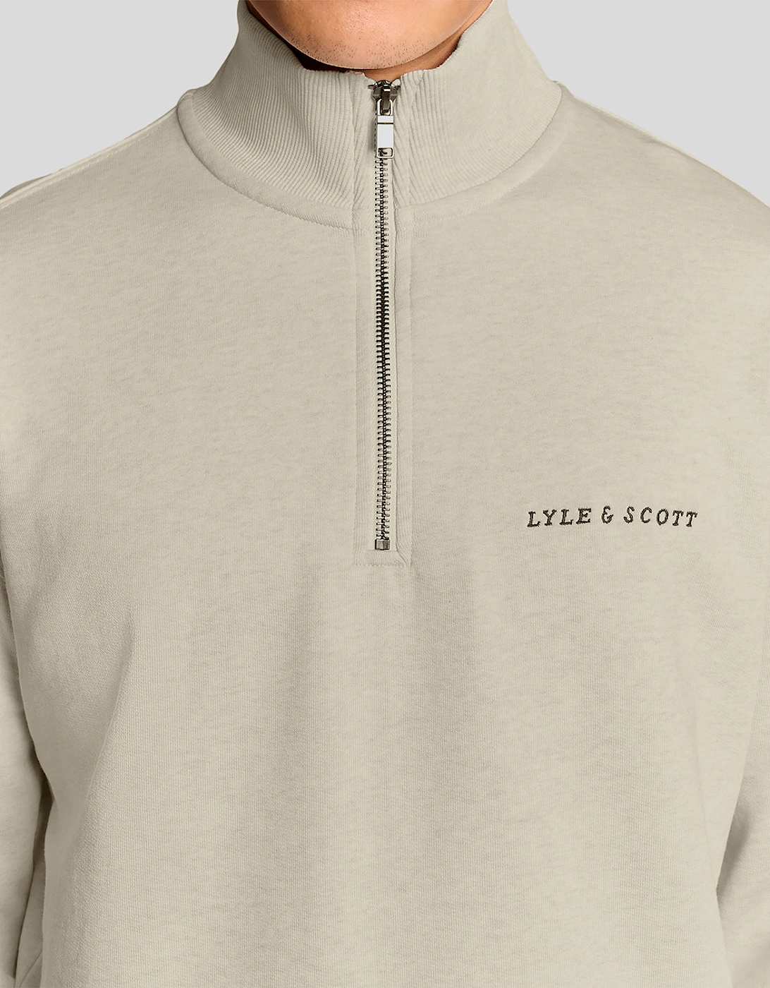 Heavyweight Script 1/4 Zip Sweatshirt