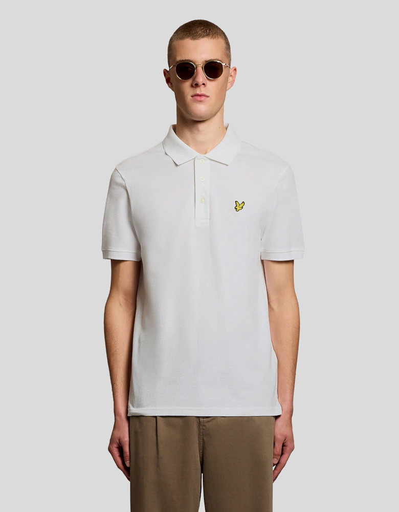 Textured Jacquard Polo Shirt
