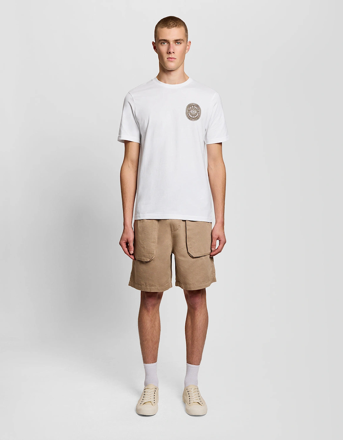 Graphic Badge Cotton T-Shirt