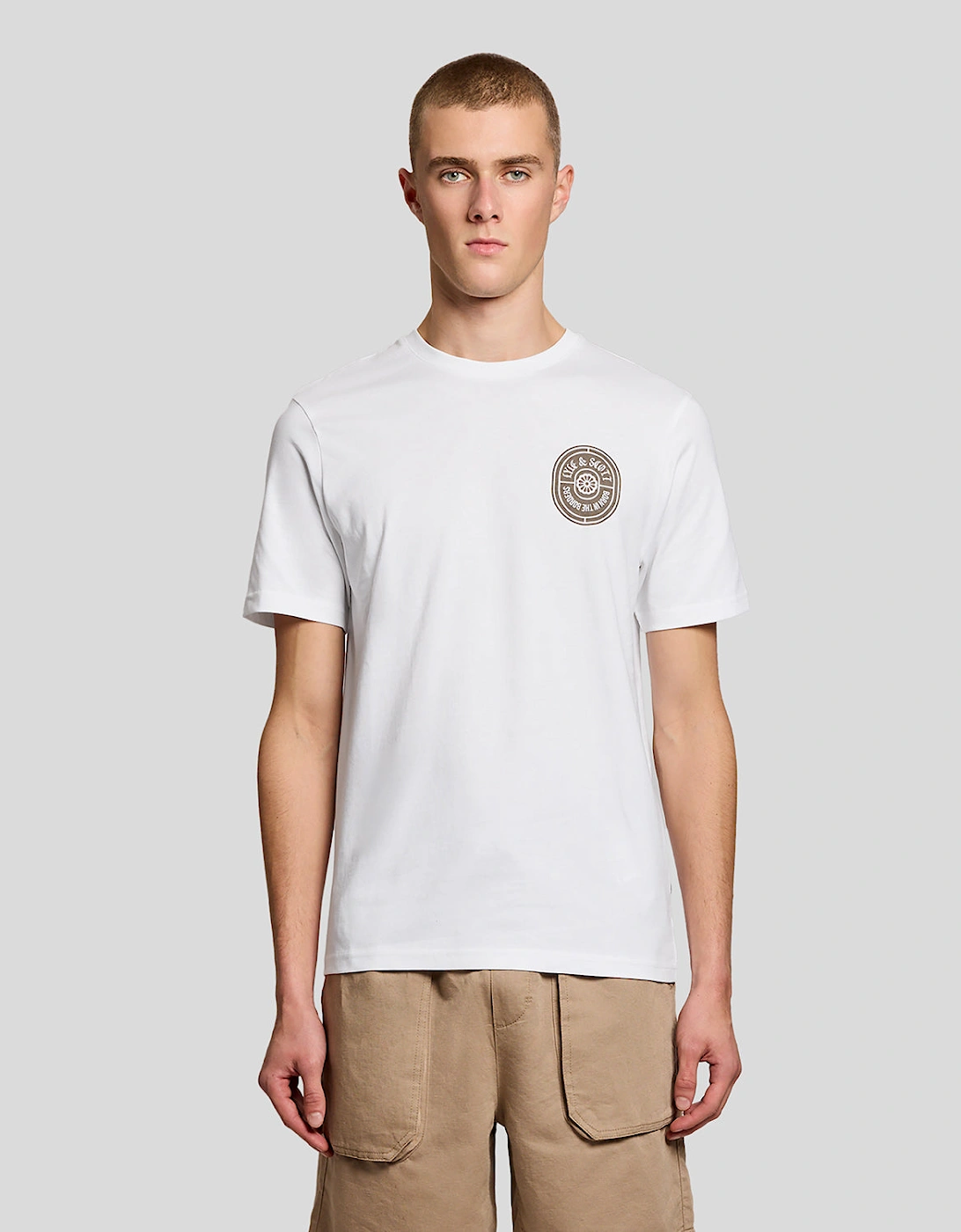 Graphic Badge Cotton T-Shirt