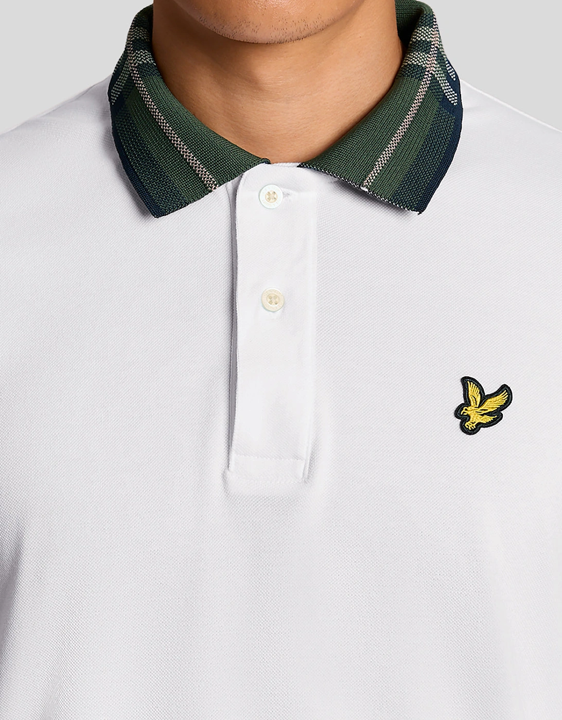 Tartan Collar Polo Shirt