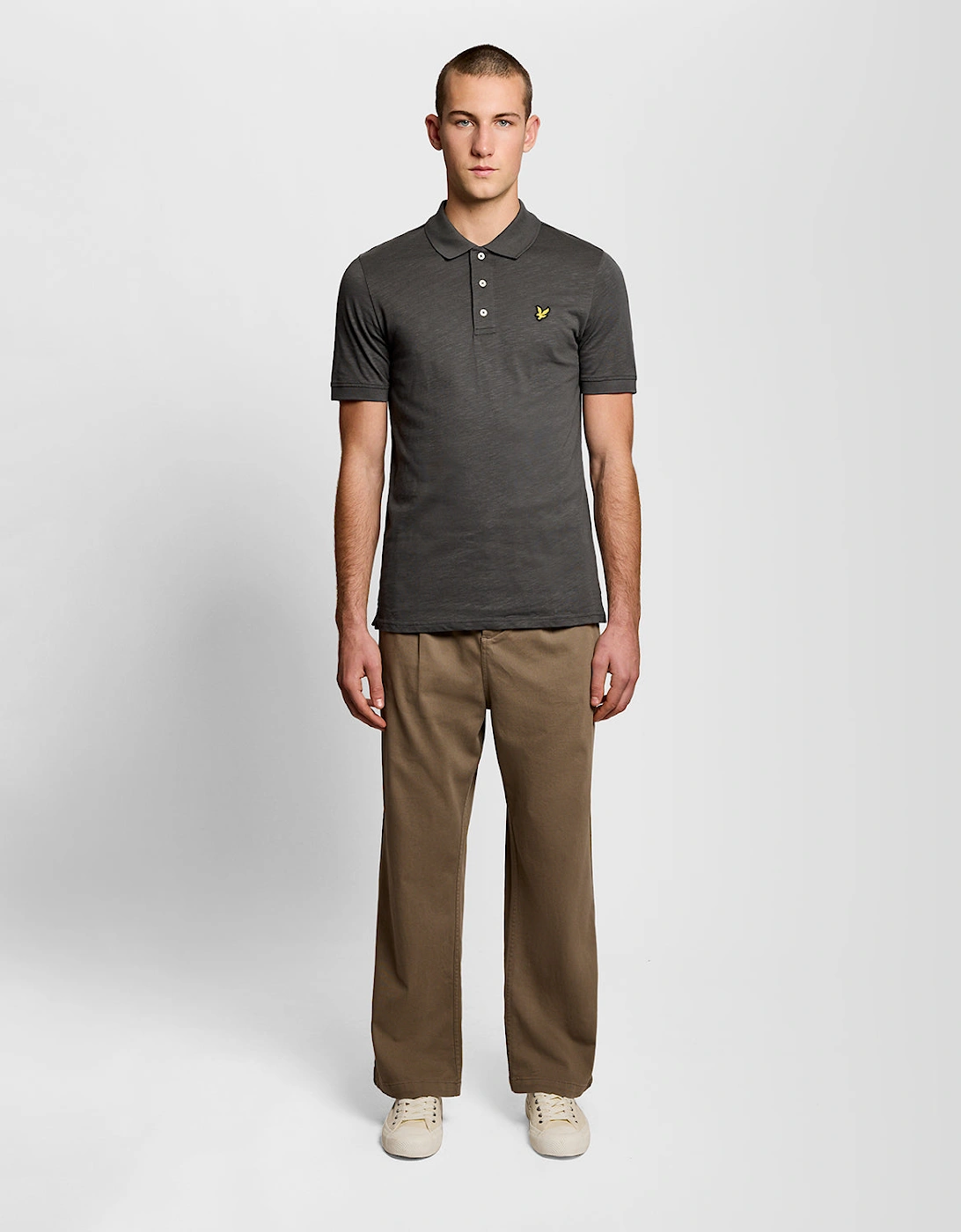 Fine Cotton Slub Polo Shirt