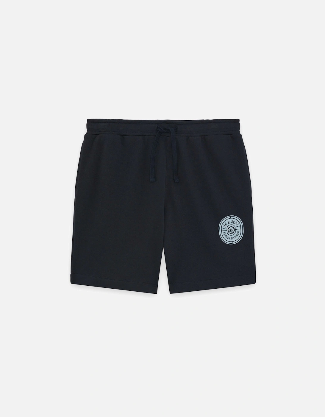 Graphic Badge Cotton Sweat Shorts