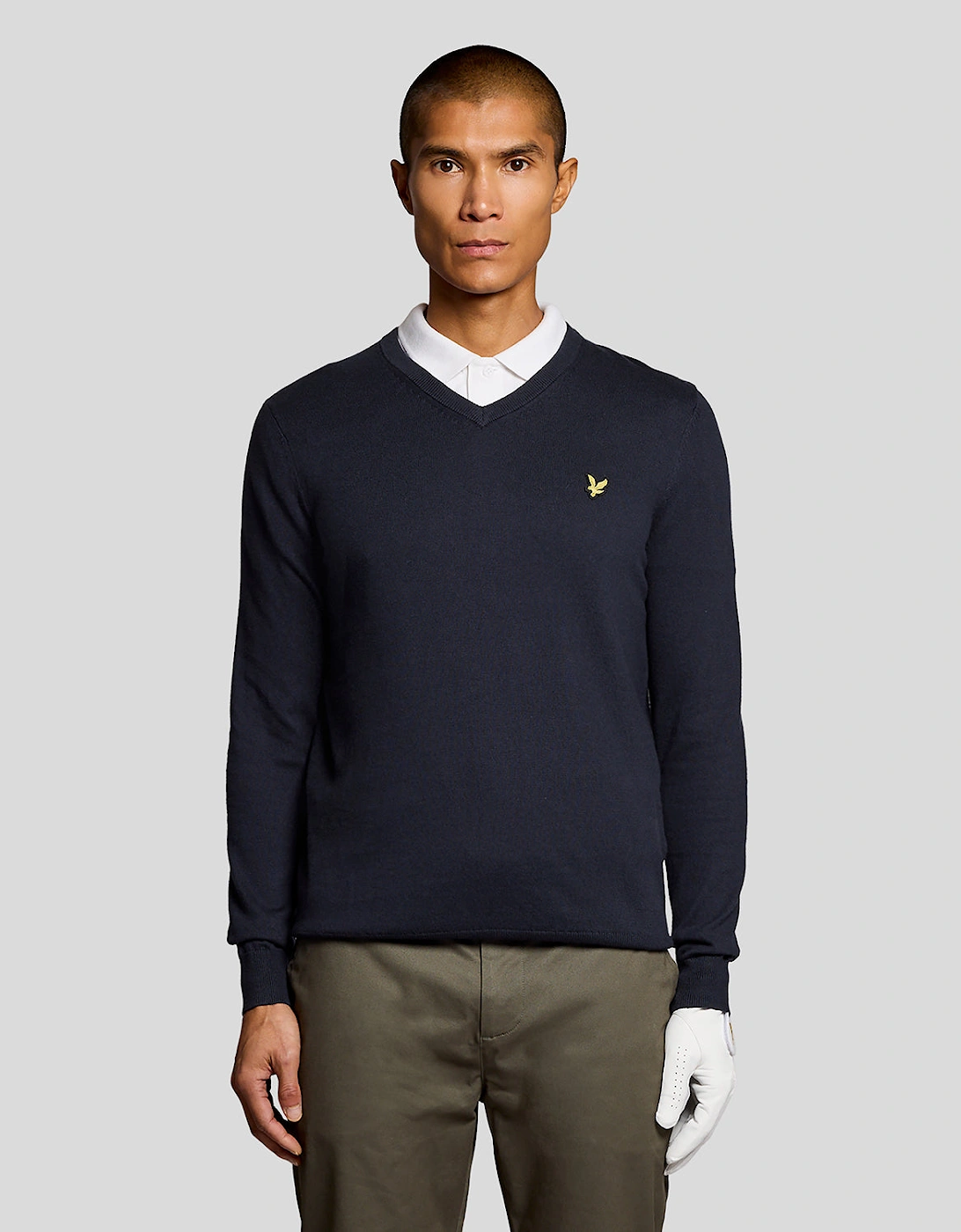 Cotton Blend V-Neck Jumper, 7 of 6