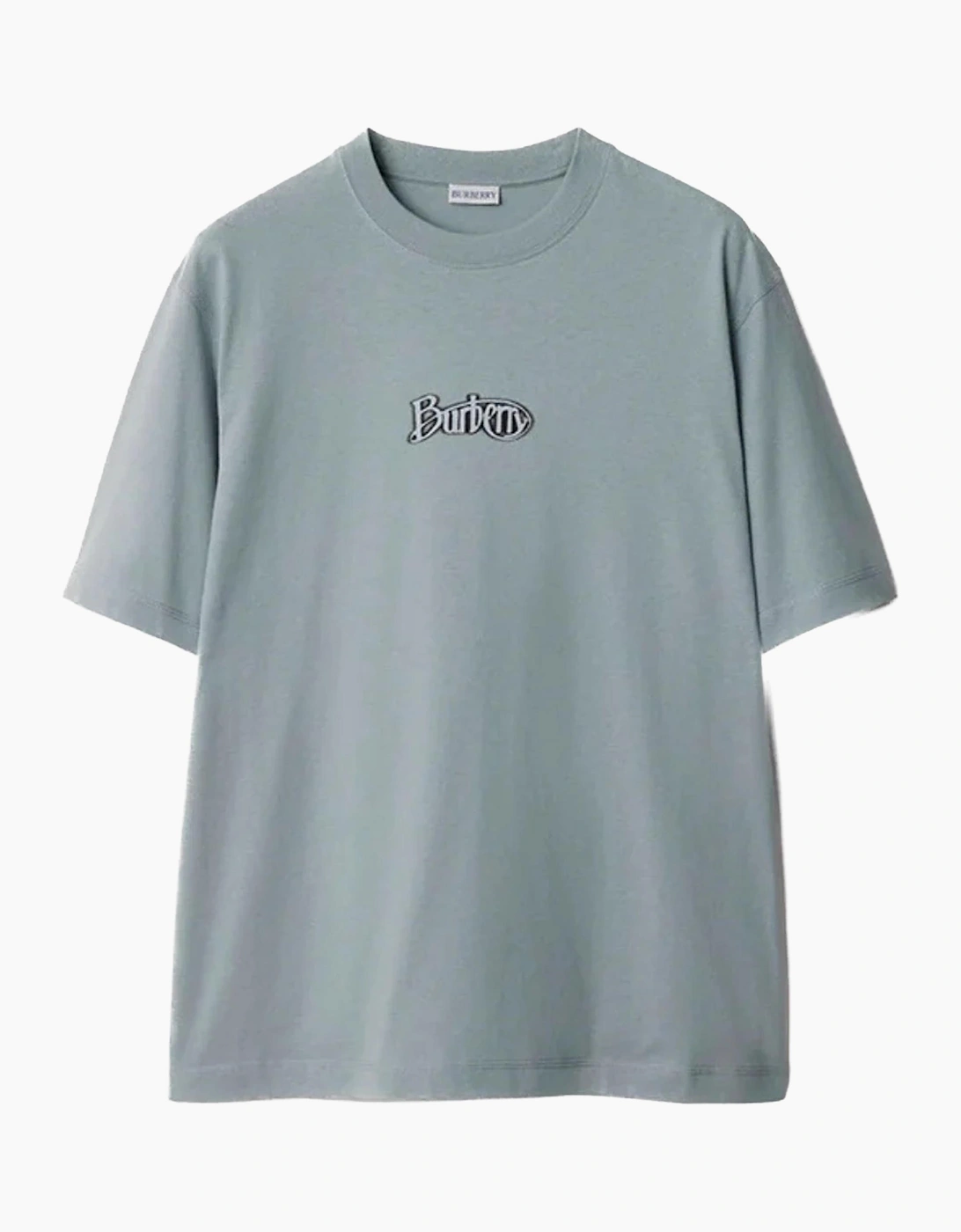 Burberry Men's Burberry Signature Logo T-Shirt in Gale Grey
