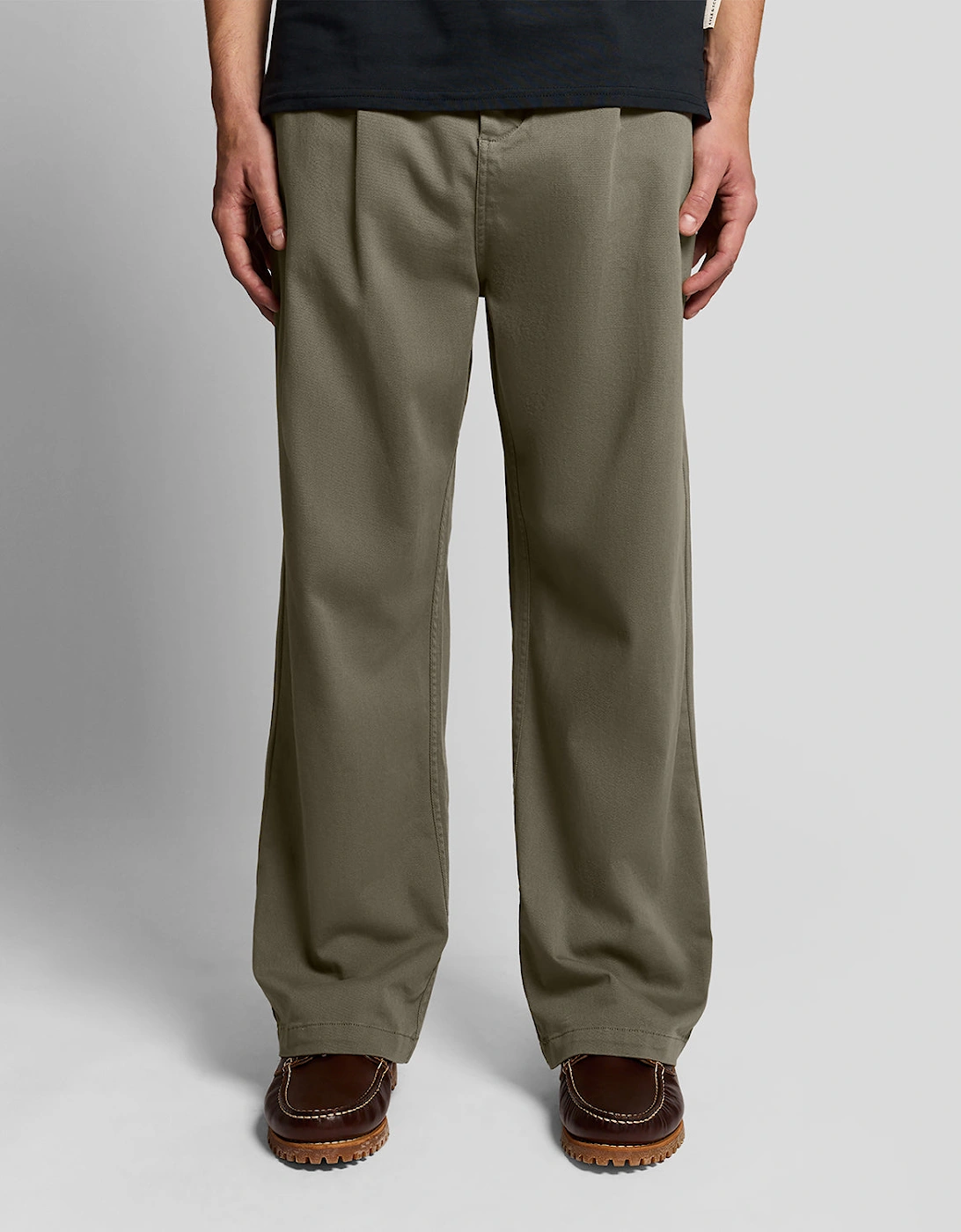 Washed Pleated Trousers
